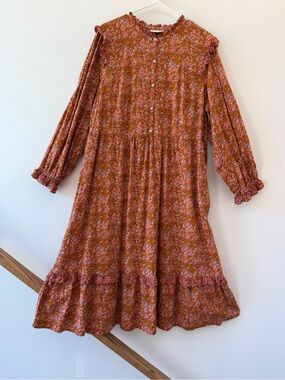 Universal Thread terracotta floral midi dress